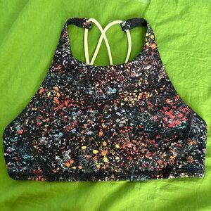 Lululemon Free To Be Sports Bra High Neck Flowerescent Floral